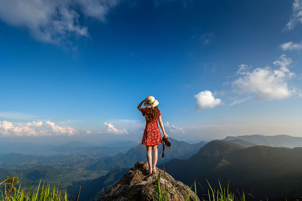 Travel professional planning itinerary